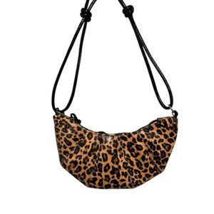 SHEIN Leopard Pattern Shoulder Bag with‎ Black Straps
